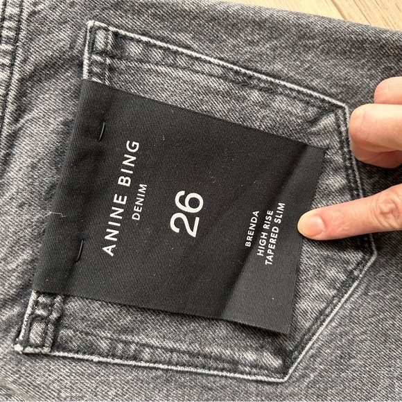 NWT Anine Bing Brenda Jean in Grey Size 26 - Picture 4 of 4